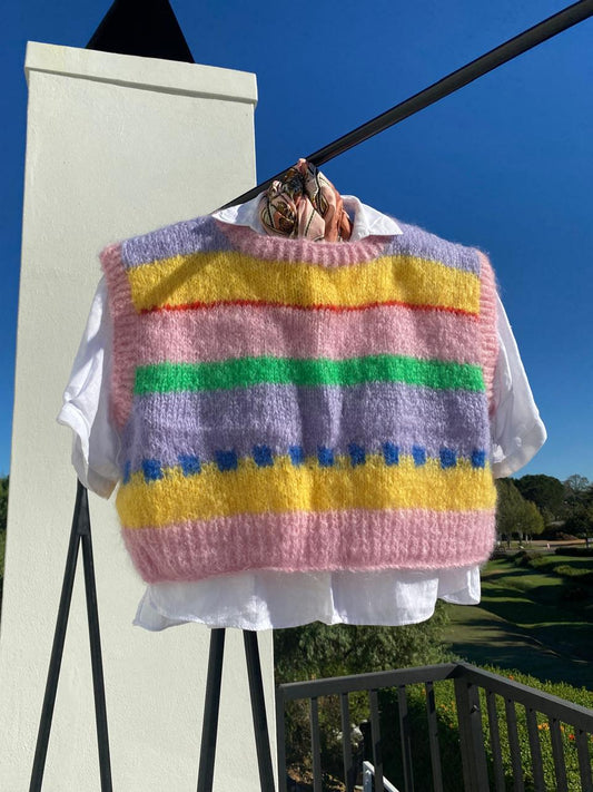 Candy pink vest
