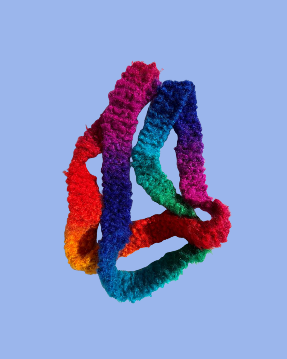 Rainbow wrap scarf - TWELVE YARNS