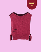 Berry and plum reversible top - TWELVE YARNS