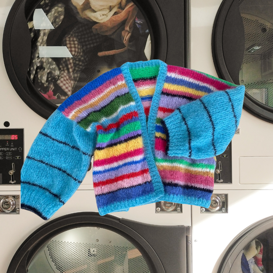 Multi-colour striped sweater