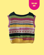 Tutti frutti reversible vest - TWELVE YARNS