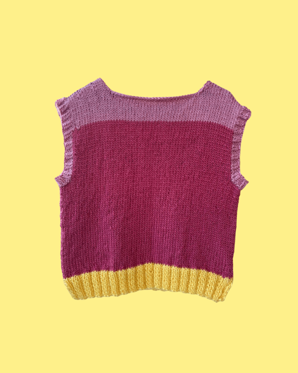 Tutti frutti reversible vest - TWELVE YARNS