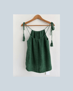 Forest green camisole - TWELVE YARNS