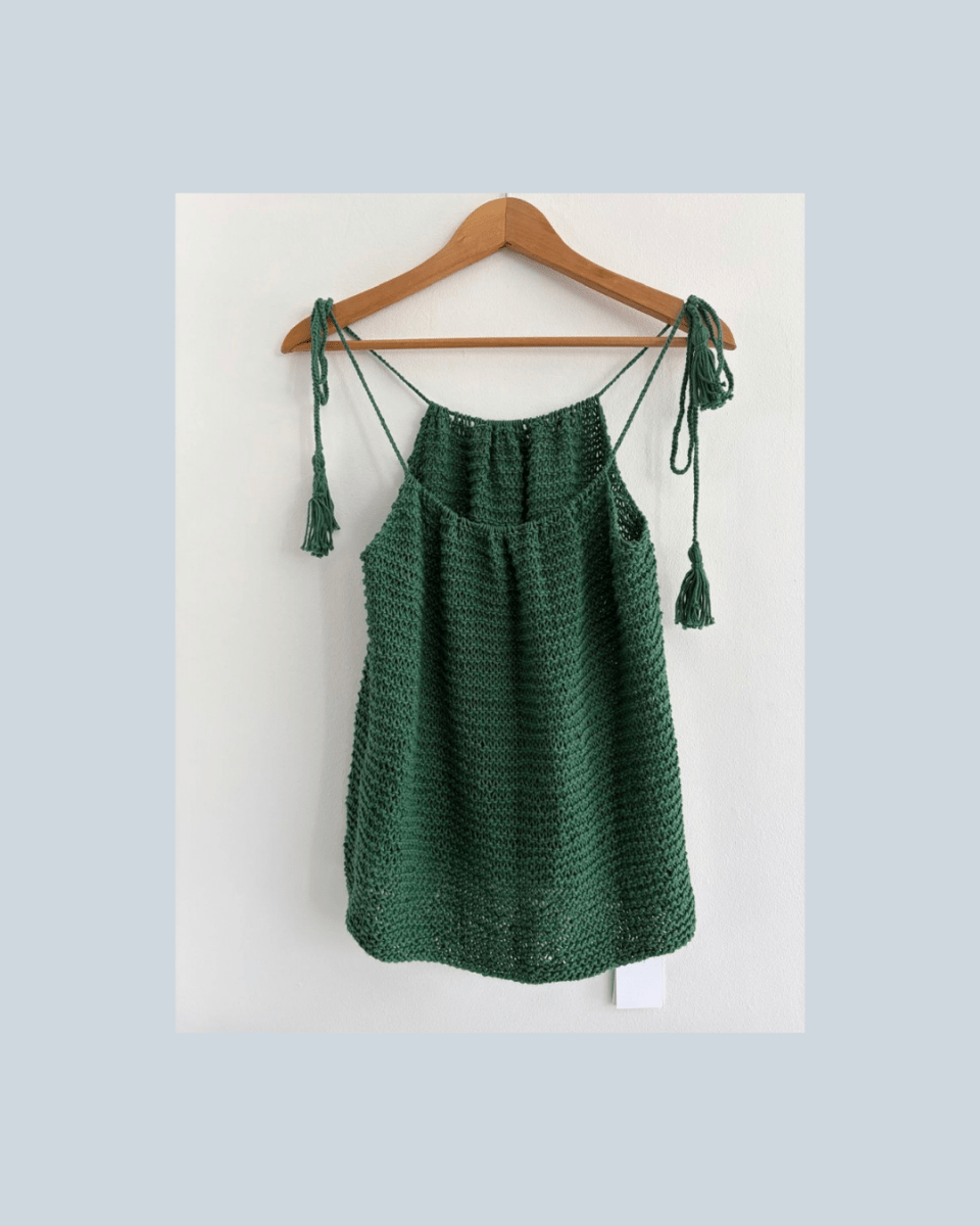 Forest green camisole - TWELVE YARNS
