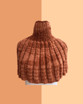 Brown textured cowl - TWELVE YARNS