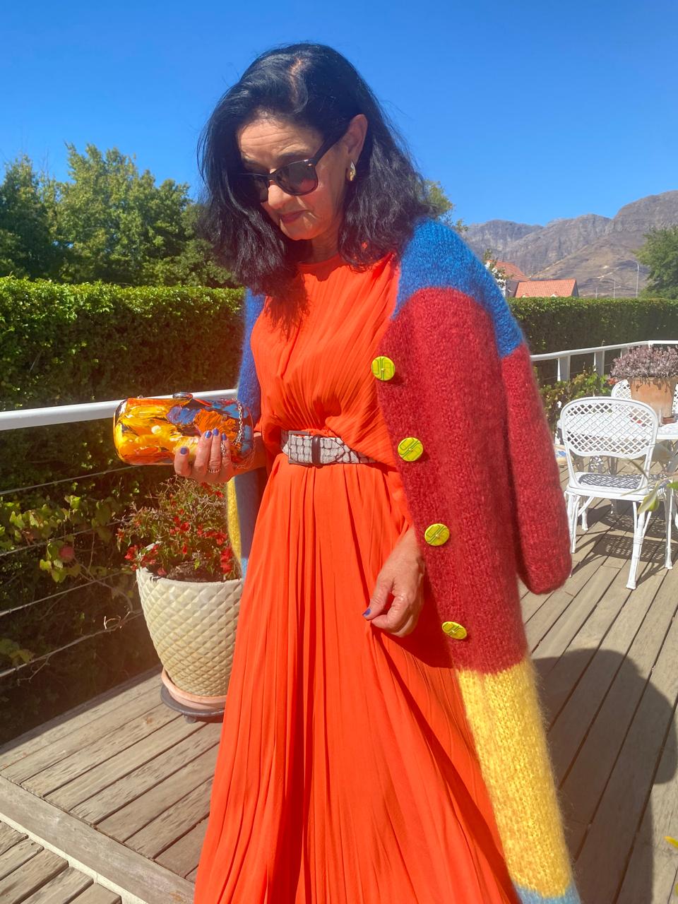 Multi coloured buttoned coat - TWELVE YARNS