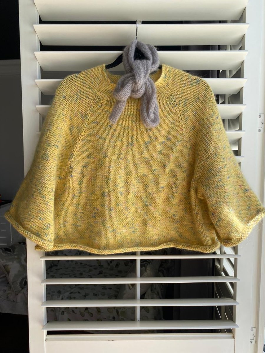 Yellow speckled jersey - TWELVE YARNS
