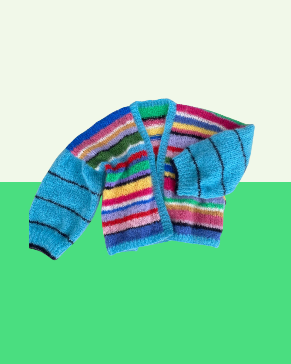Multi-colour striped sweater - TWELVE YARNS
