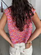 Pink confetti top - TWELVE YARNS