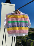 Candy pink vest - TWELVE YARNS