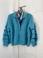 Electric blue button top - TWELVE YARNS