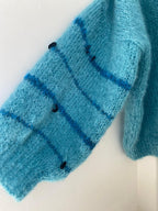 Electric blue button top - TWELVE YARNS