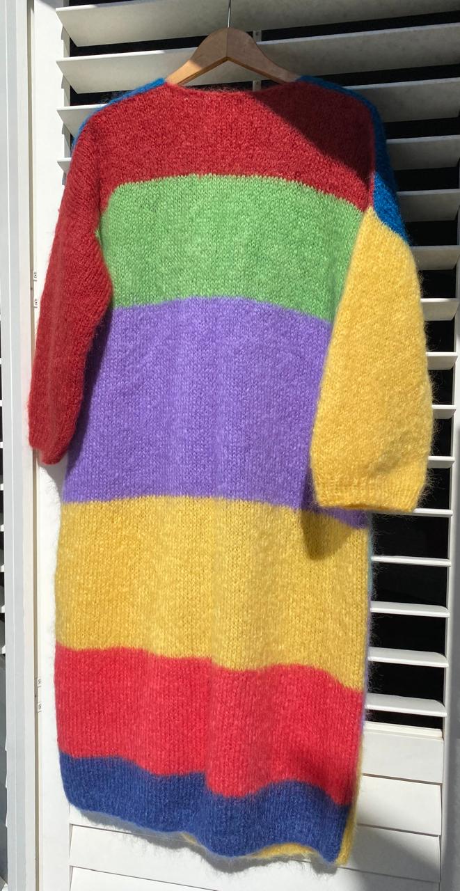 Multi coloured buttoned coat - TWELVE YARNS