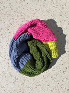 Chunky multi-coloured scarf - TWELVE YARNS