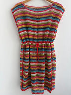 Colourful crocheted dress - TWELVE YARNS