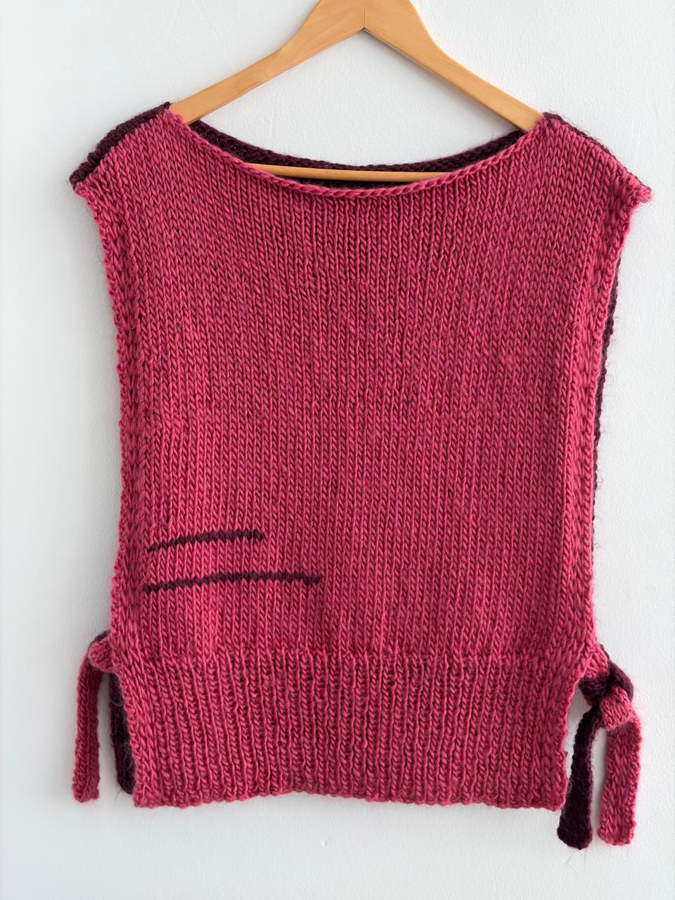 Berry and plum reversible top - TWELVE YARNS