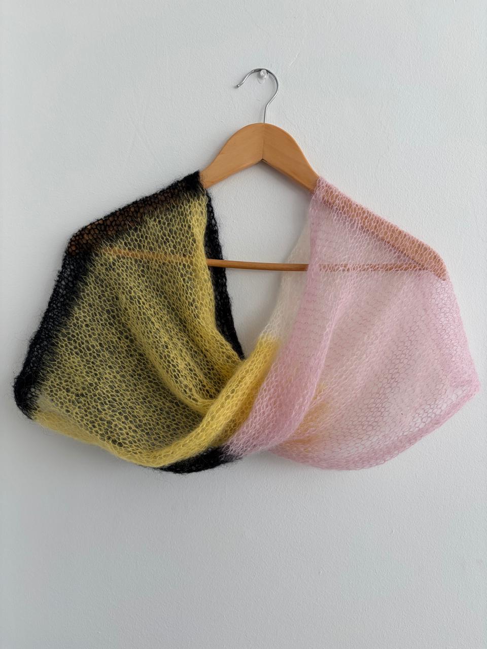 Multi-toned mohair snood - TWELVE YARNS