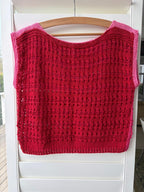 Pink and red reversible knit - TWELVE YARNS