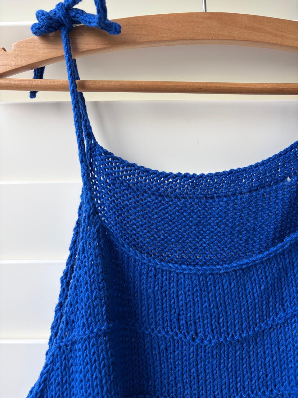 Cobalt blue adjustable camisole - TWELVE YARNS