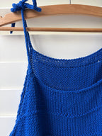 Cobalt blue adjustable camisole - TWELVE YARNS