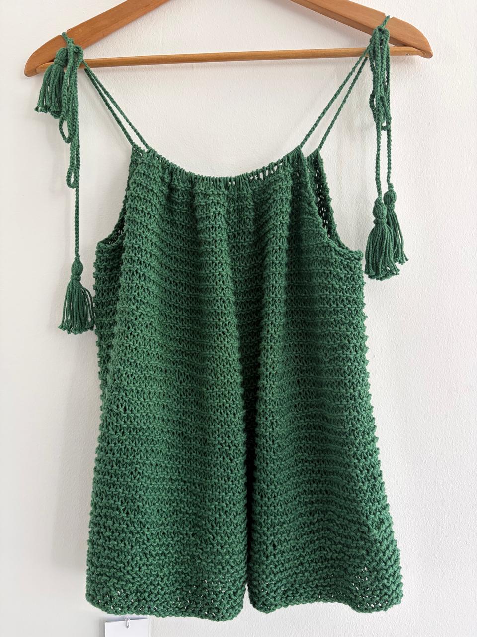 Forest green camisole - TWELVE YARNS