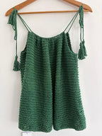 Forest green camisole - TWELVE YARNS