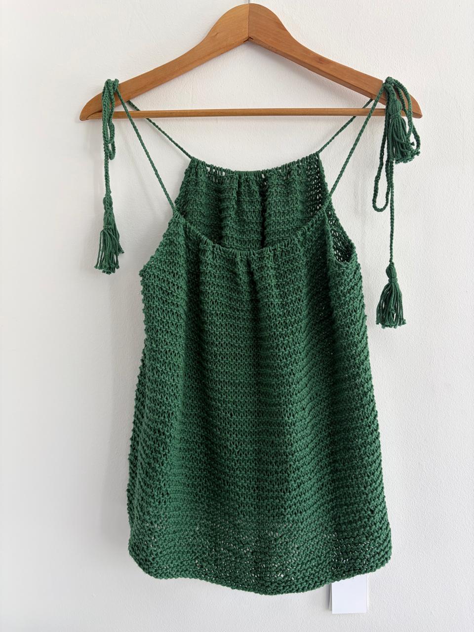 Forest green camisole - TWELVE YARNS