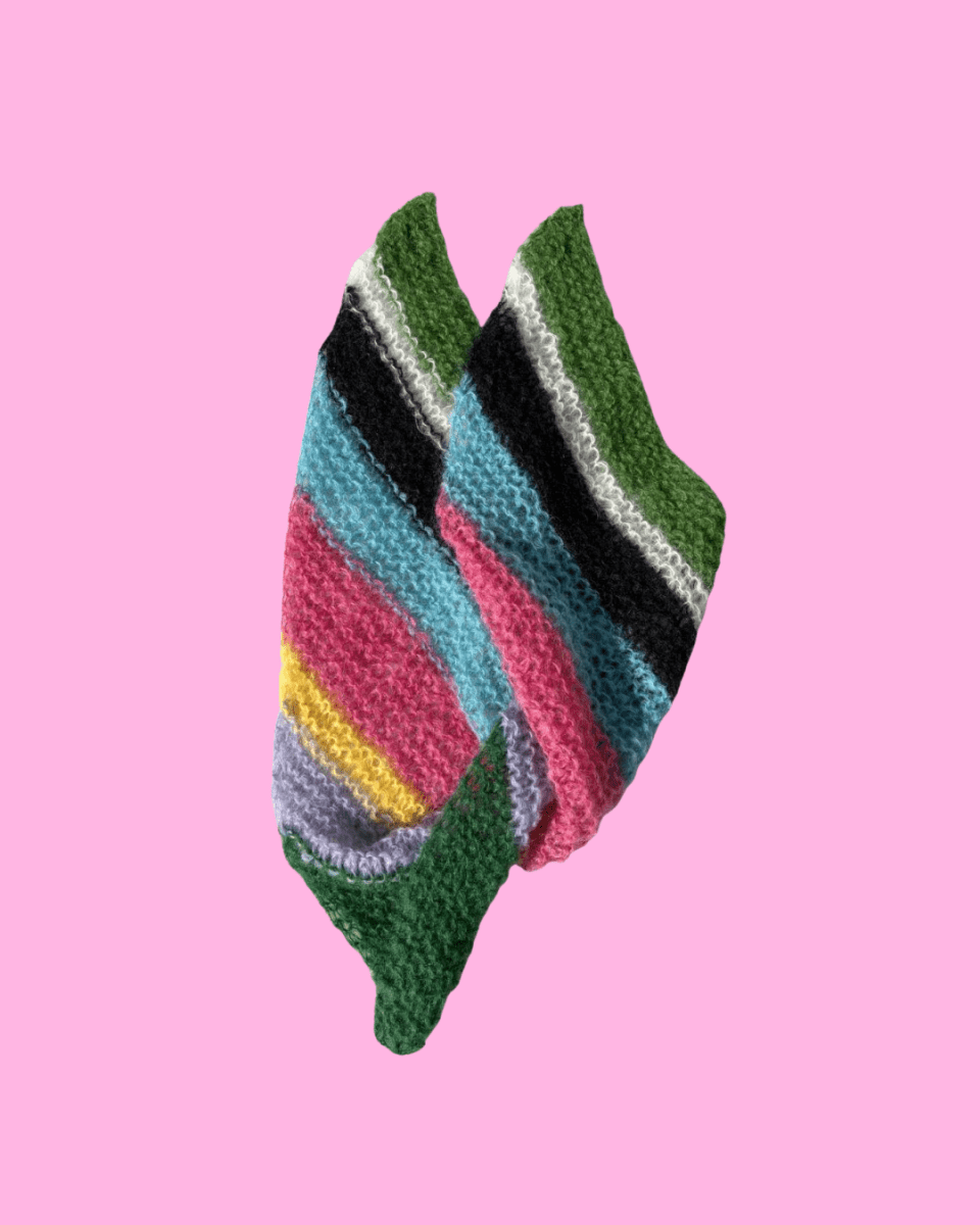 Triangular mohair scarf - TWELVE YARNS