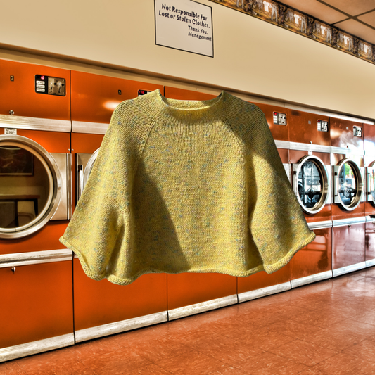 Yellow speckled sweater