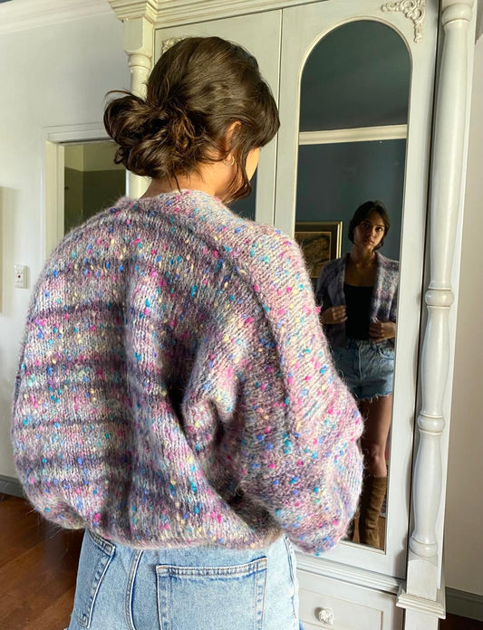Grey speckled cardigan